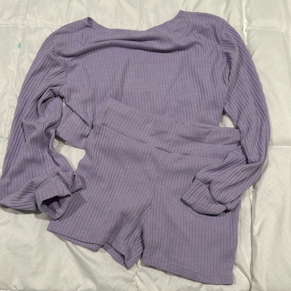 SHEIN- purple matching set